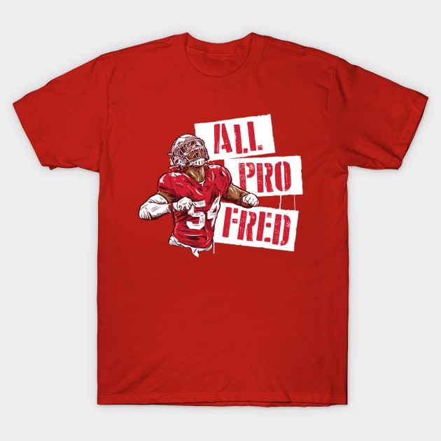 Fred Warner All-Pro Fred T-Shirt by Chunta_Design